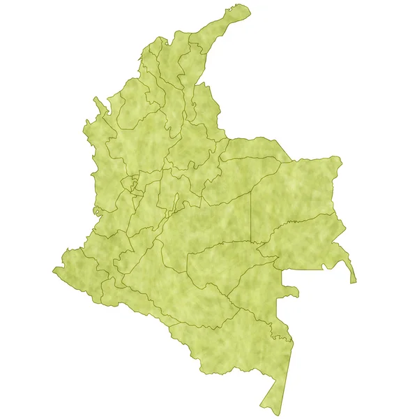 Colombia mapa países — Archivo Imágenes Vectoriales
