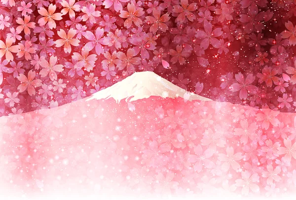 Cherry Fuji achtergrond — Stockvector