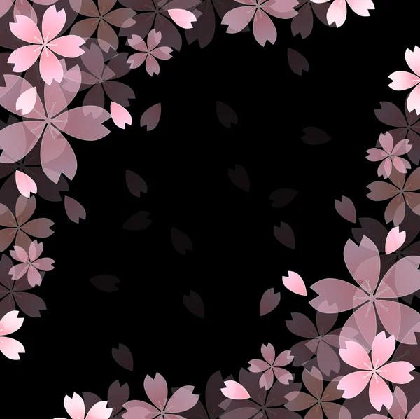 Fondo de flor de cerezo — Vector de stock