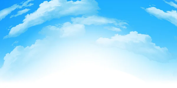 Cielo nubes fondo — Vector de stock