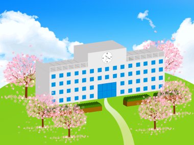 Kiraz okul arka plan