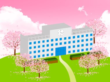 Kiraz okul arka plan