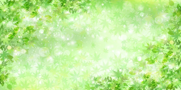 Leaf fresh green background — Stock Vector