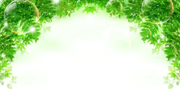 Folha verde fresco fundo — Vetor de Stock