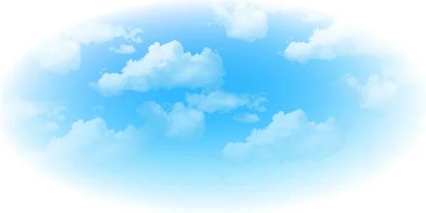 Cielo nubes fondo — Vector de stock