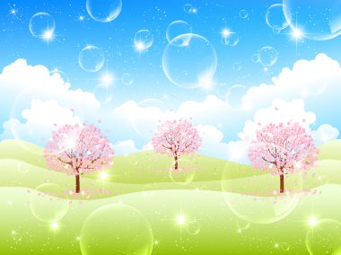 Kiraz çiçeği arkaplanı