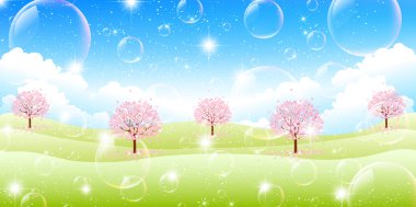 Kiraz çiçeği arkaplanı