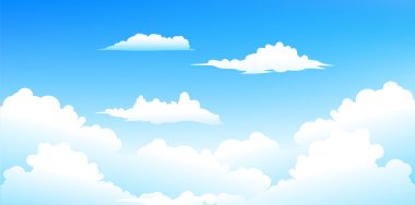 Sky clouds background clipart