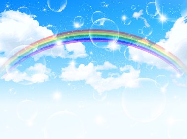 gökyüzü gökkuşağı arka plan