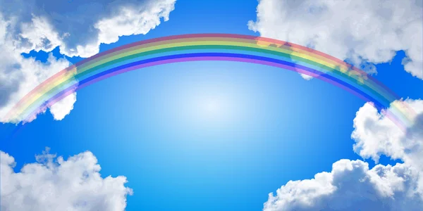 Ciel arc-en-ciel — Image vectorielle