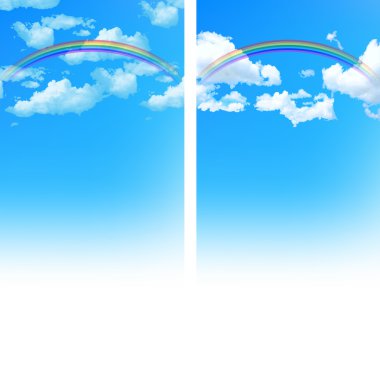 gökyüzü gökkuşağı arka plan