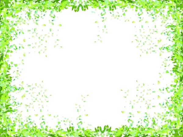 Feuille fond vert frais — Image vectorielle