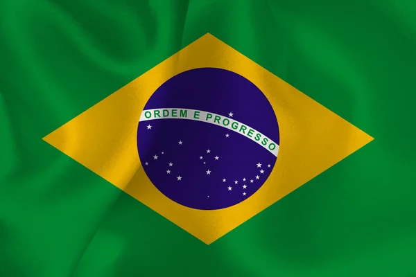 Bandera de Brasil — Vector de stock