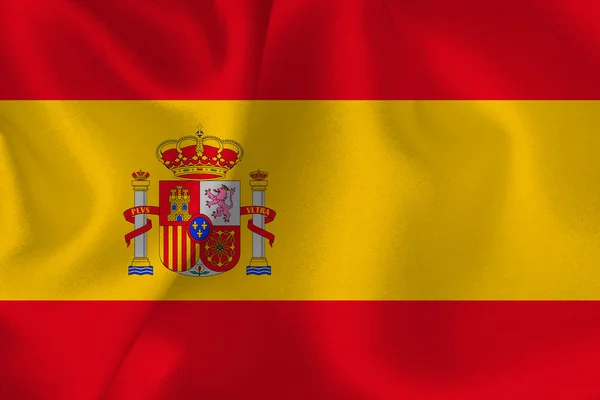 Spanyol zászló zászló — Stock Vector