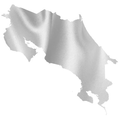 Kosta Rika Haritası siluet