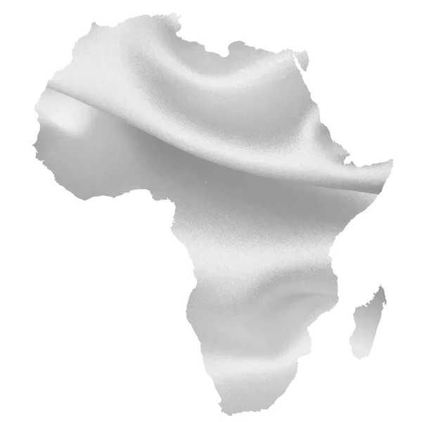 Afryka mapa sylwetka — Wektor stockowy