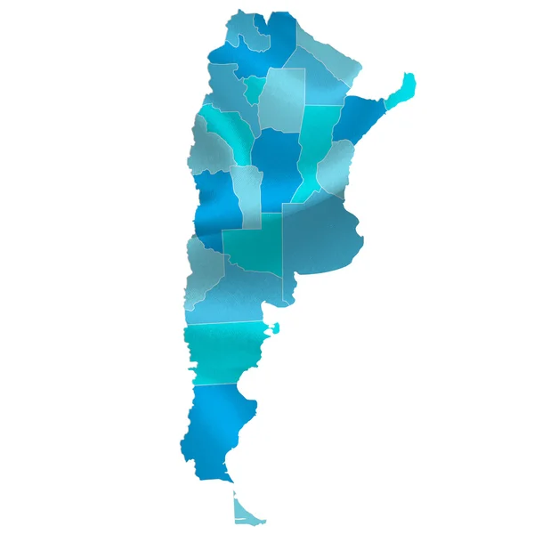 Argentina mapa países —  Vetores de Stock