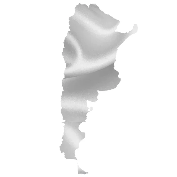 Sylwetka mapę Argentyny — Wektor stockowy