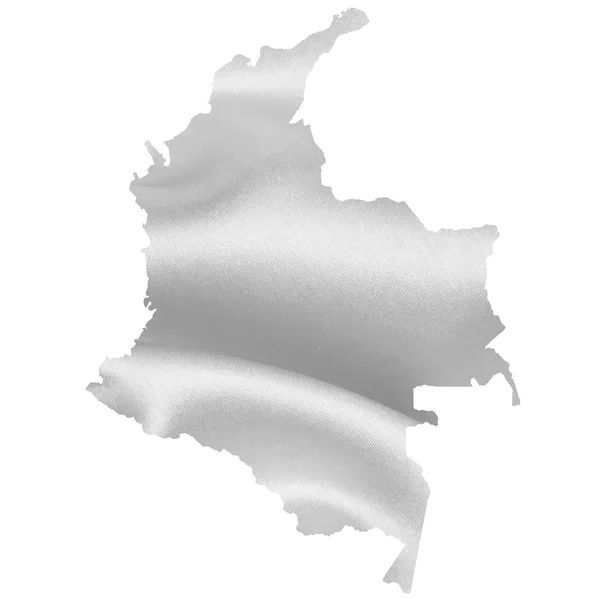 Colombia kaart silhouet — Stockvector