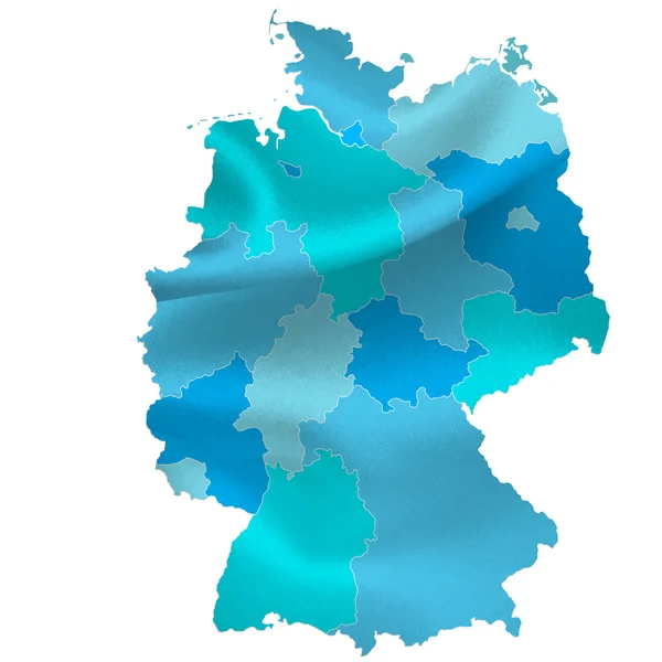 Germany map countries — Stock Vector