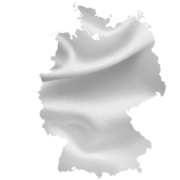 Duitsland kaart silhouet — Stockvector