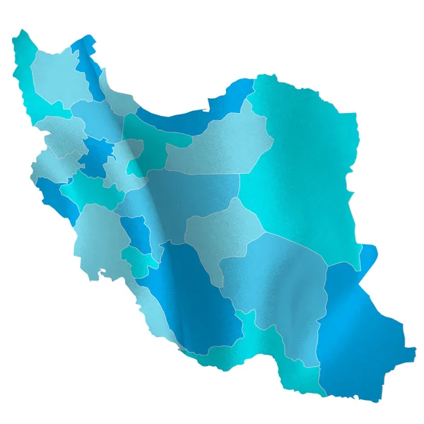 Iran mapę krajów — Wektor stockowy