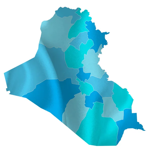 Iraq mapa países — Archivo Imágenes Vectoriales