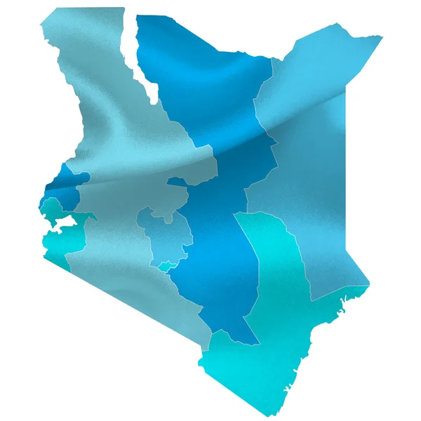 Kenia mapa países — Archivo Imágenes Vectoriales