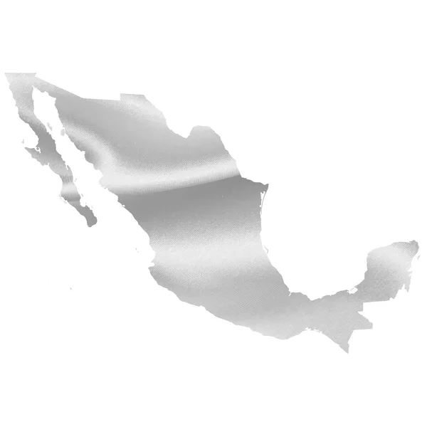 Mexico map silhouette — Stock Vector