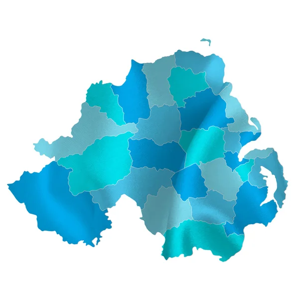 Noord-Ierland kaart landen — Stockvector