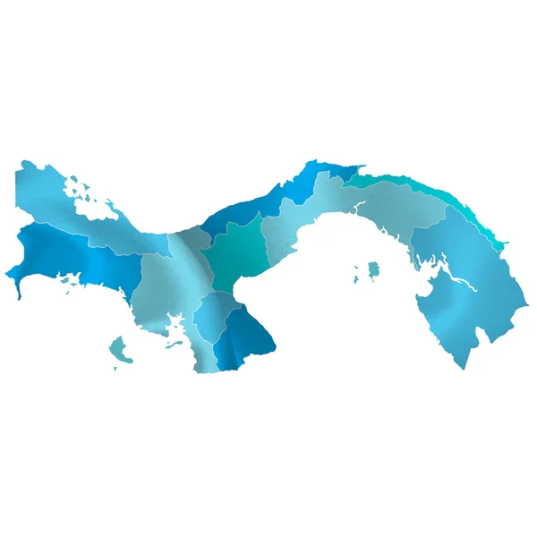 巴拿马地图国家 — 图库矢量图片