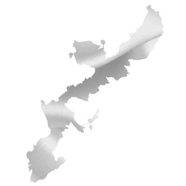 Okinawa harita ipek — Stok Vektör
