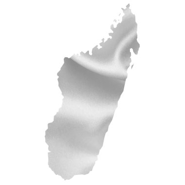 Madagaskar Haritası ipek