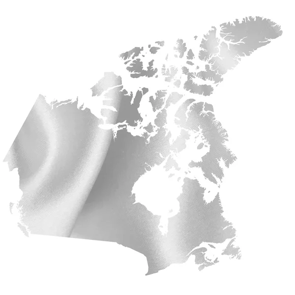 Carte du Canada Soie — Image vectorielle