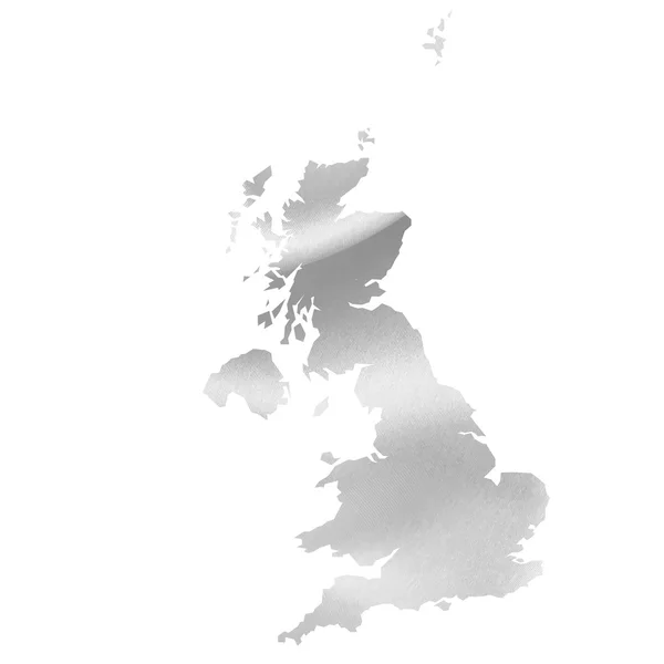 Inglaterra mapa Seda — Vetor de Stock