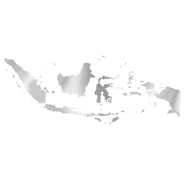 Endonezya Haritası ipek — Stok Vektör