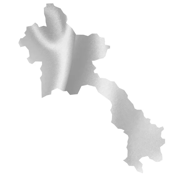 Laos mapa Seda — Archivo Imágenes Vectoriales