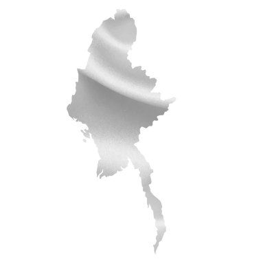Myanmar Haritası ipek