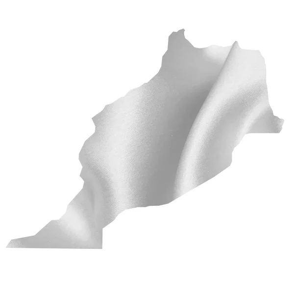 Marocco mappa Seta — Vettoriale Stock