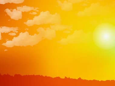 Gökyüzü günbatımı Arkaplanı