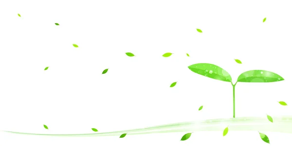Leaf bud background — Stock Vector