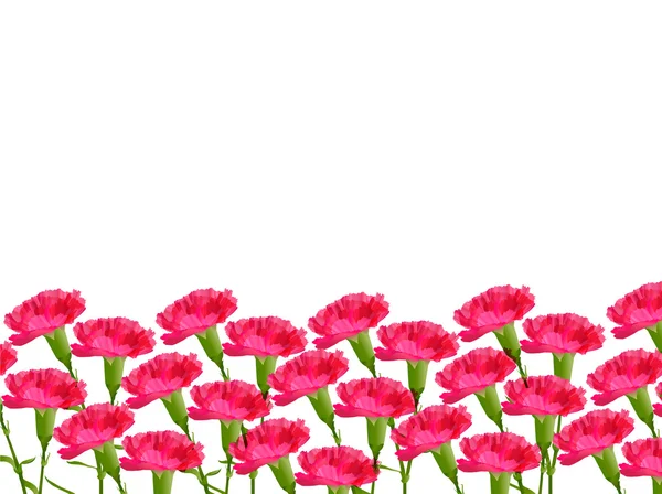 Karanfil anneler günü çiçek — Stok Vektör