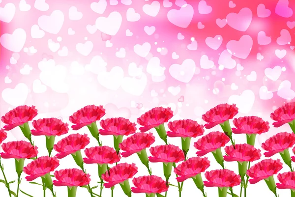 Carnation Mother's Day achtergrond — Stockvector