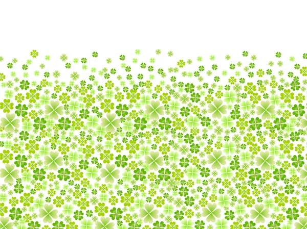 Feuille de trèfle vert frais — Image vectorielle