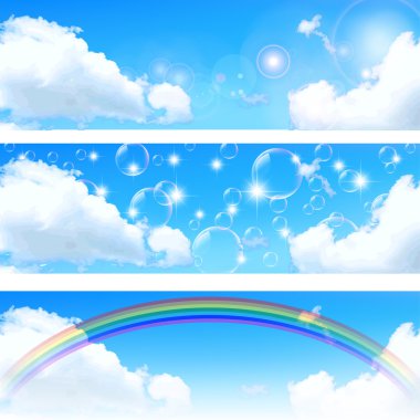 gökyüzü gökkuşağı arka plan