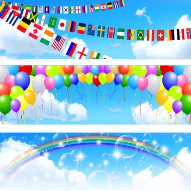 gökyüzü gökkuşağı arka plan