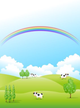 Ranch sığır arka plan