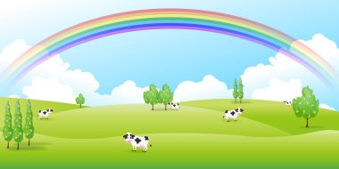 Ranch sığır arka plan