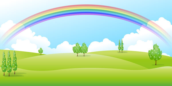 Grassland landscape background