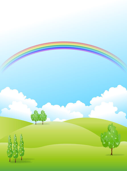 Grassland landscape background